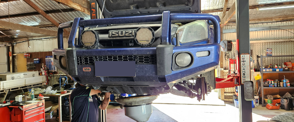 Thumbnail for Isuzu D-Max undergoing a major service